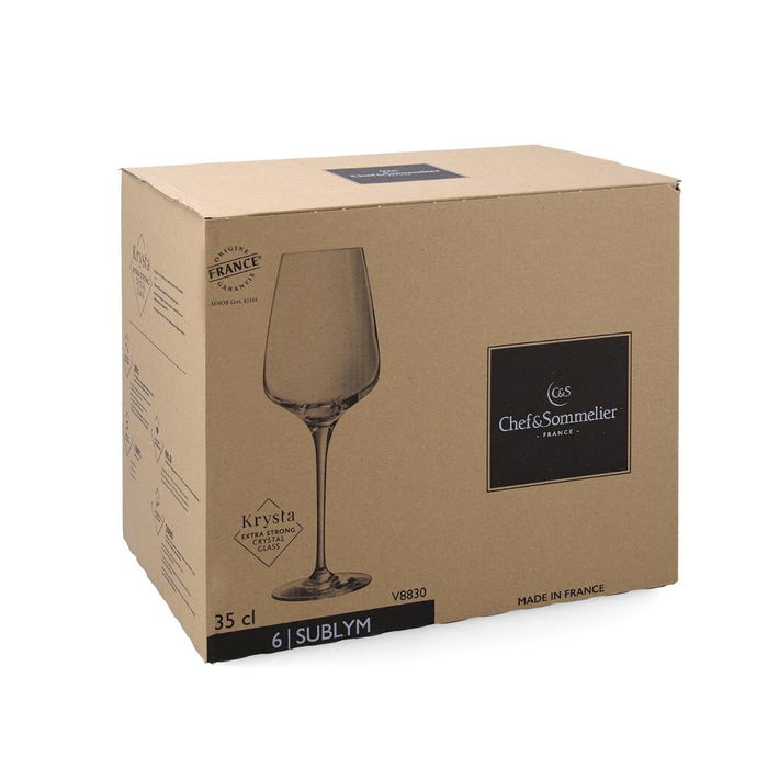 Set de Verres Chef&Sommelier Sublym Eco Transparent verre 350 ml (6 Unités) Set de Verres Chef&Sommelier Sublym Eco Transparent verre 350 ml (6 Unités)