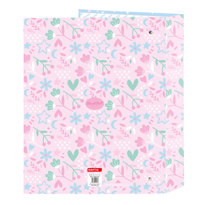 Reliure à anneaux BlackFit8 Smile Bleu Rose A4 27 x 33 x 6 cm
