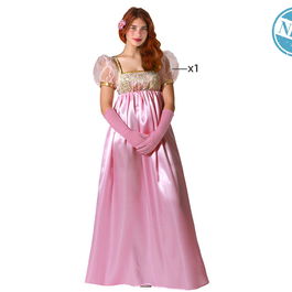 Déguisement Dame Anglaise pour Femme Adulte - Robe Rose Taille XL - 2025 - Polyester