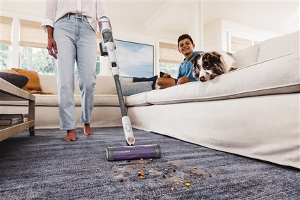 Shark IW1611EU Aspirateur balai sans fil Detect Pro - Aspirateur intelligent avec technologie Anti-Allergen, autonomie 60 min, batterie amovible et brosse Anti Hair Wrap