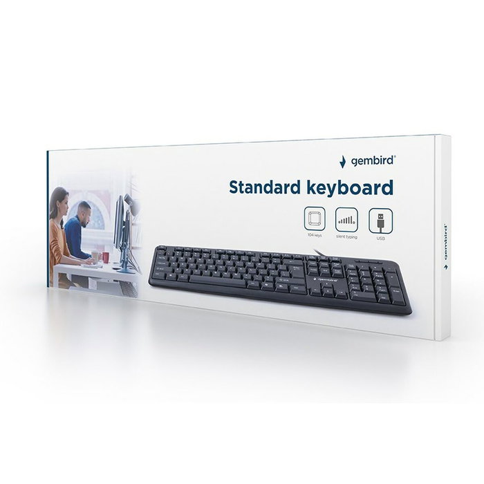 GEMBIRD Clavier Informatique Noir RU Layout USB A