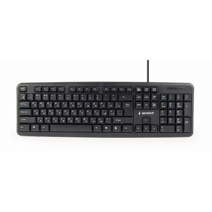 GEMBIRD Clavier Informatique Noir RU Layout USB A
