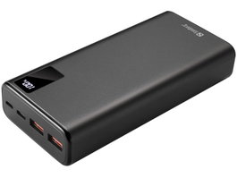 Sandberg Powerbank 20000 mAh USB-C PD 20W avec Port USB-A - Batterie Externe Aluminium - Charge Rapide