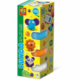 SES Creative Pâte à modeler FunDo Animaux sauvages (3x90g-1x40g)