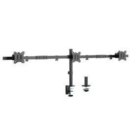 Equip Support Triple pour Moniteur Bras Articulé VESA 17-32 Pouces Fixation Bureau Pivotant Inclinable