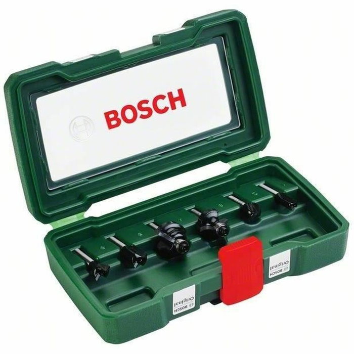 Bosch Coffret de 6 fraises au carbure queue de 6mm Bosch Coffret de 6 fraises au carbure queue de 6mm