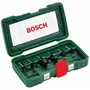 Bosch - Coffret de 6 fraises au carbure de tungstène - Diamètre 6 mm - Pour rainurage, profilage et arrondi - Inclut fraises à rainurer, à canneler, à arrondir et à queue d'aronde