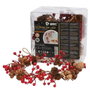 GSC Evolution Guirlande LED de pommes de pin et baies rouges 1,5m, lumière chaude