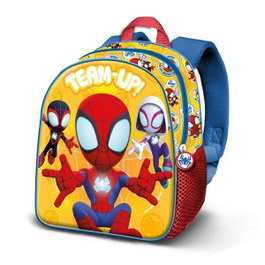 Karactermania Sac à dos 3D Spider-Man Team-up pour enfant, 26 x 11 x 31 cm, compartiment unique, bretelles rembourrées