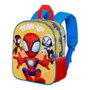 Karactermania Sac à dos 3D Spider-Man Team-up pour enfant, 26 x 11 x 31 cm, compartiment unique, bretelles rembourrées