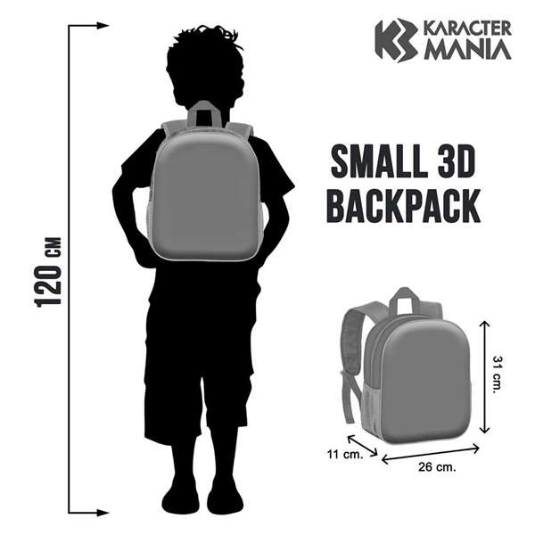 Karactermania Sac à dos 3D Spider-Man Team-up pour enfant, 26 x 11 x 31 cm, compartiment unique, bretelles rembourrées