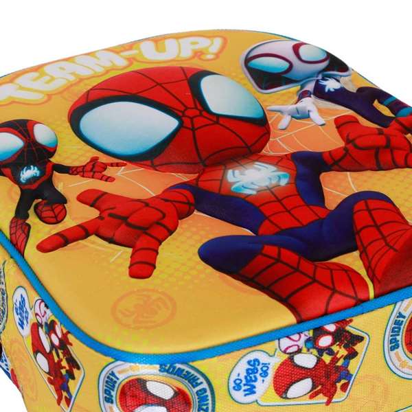Karactermania Sac à dos 3D Spider-Man Team-up pour enfant, 26 x 11 x 31 cm, compartiment unique, bretelles rembourrées