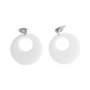 My Other Me 2 Pendientes Flamenca Blanco 4,5 cm