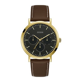 Guess W1044G1 - Montre Homme Dorée et Marron