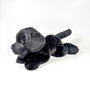 DEQUBE Peluche Labrador Noir Couché 25cm BOCALAN – Anglais, Portugais, Espagnol