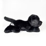 DEQUBE Peluche Labrador Noir Couché 25cm BOCALAN – Anglais, Portugais, Espagnol