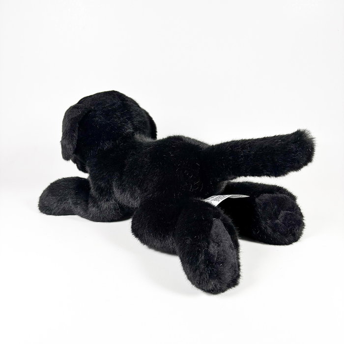 DEQUBE Peluche Labrador Noir Couché 25cm BOCALAN – Anglais, Portugais, Espagnol DEQUBE Peluche Labrador Noir Couché 25cm BOCALAN – Anglais, Portugais, Espagnol