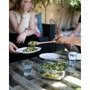 Pyrex Cook & Store Lot de 3 plats rectangulaires en verre avec couvercles, Vert