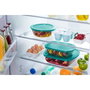Pyrex Cook & Store Lot de 3 plats rectangulaires en verre avec couvercles, Vert