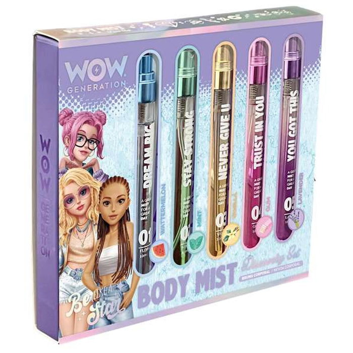 Kids Euroswan Brume Corporelle Parfumée Wow Generation, 5 pièces Kids Euroswan Brume Corporelle Parfumée Wow Generation, 5 pièces