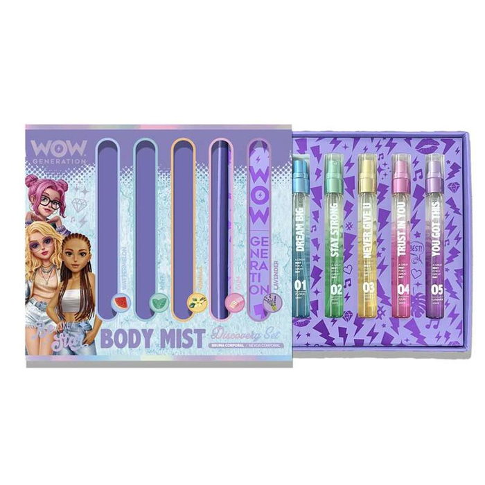Kids Euroswan Brume Corporelle Parfumée Wow Generation, 5 pièces Kids Euroswan Brume Corporelle Parfumée Wow Generation, 5 pièces