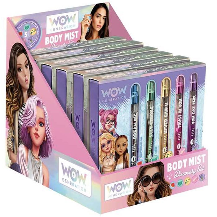 Kids Euroswan Brume Corporelle Parfumée Wow Generation, 5 pièces Kids Euroswan Brume Corporelle Parfumée Wow Generation, 5 pièces