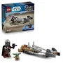 Lego 75436 Star Wars Le Speeder Bike du Mandalorien et Grogu Jouet de Construction avec 2 Personnages, Idée Cadeau Enfant 6 Ans et Plus