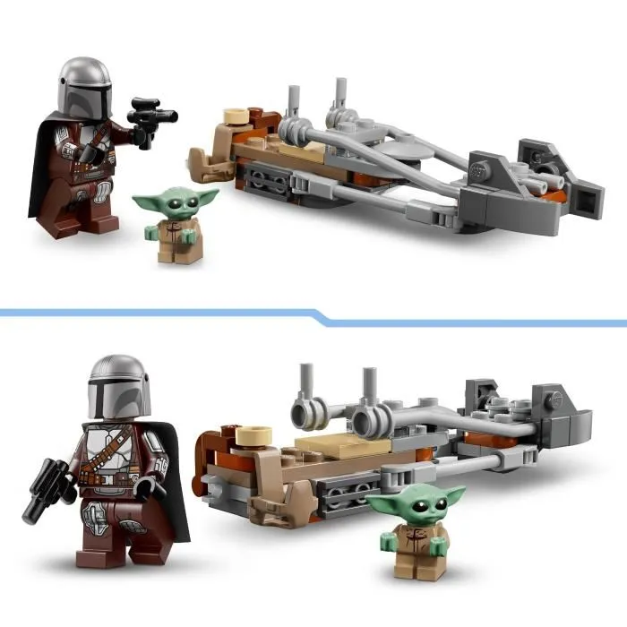 Lego 75436 Star Wars Le Speeder Bike du Mandalorien et Grogu Jouet de Construction avec 2 Personnages, Idée Cadeau Enfant 6 Ans et Plus Lego 75436 Star Wars Le Speeder Bike du Mandalorien et Grogu Jouet de Construction avec 2 Personnages, Idée Cadeau Enfant 6 Ans et Plus