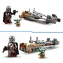 Lego 75436 Star Wars Le Speeder Bike du Mandalorien et Grogu Jouet de Construction avec 2 Personnages, Idée Cadeau Enfant 6 Ans et Plus