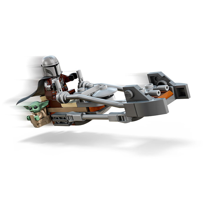 Lego Star Wars - Jeu de construction - Moto Speeder du Mandalorien et de Grogu - Jouet de briques - Jeu en espagnol