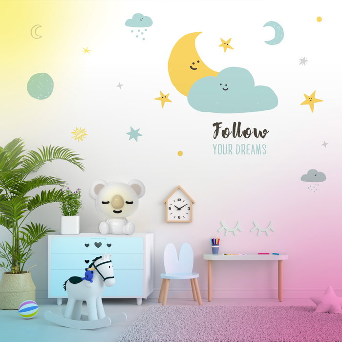 GSC Evolution Veilleuse enfant Koala LED RGB + lumière de jour, batterie rechargeable, blanc