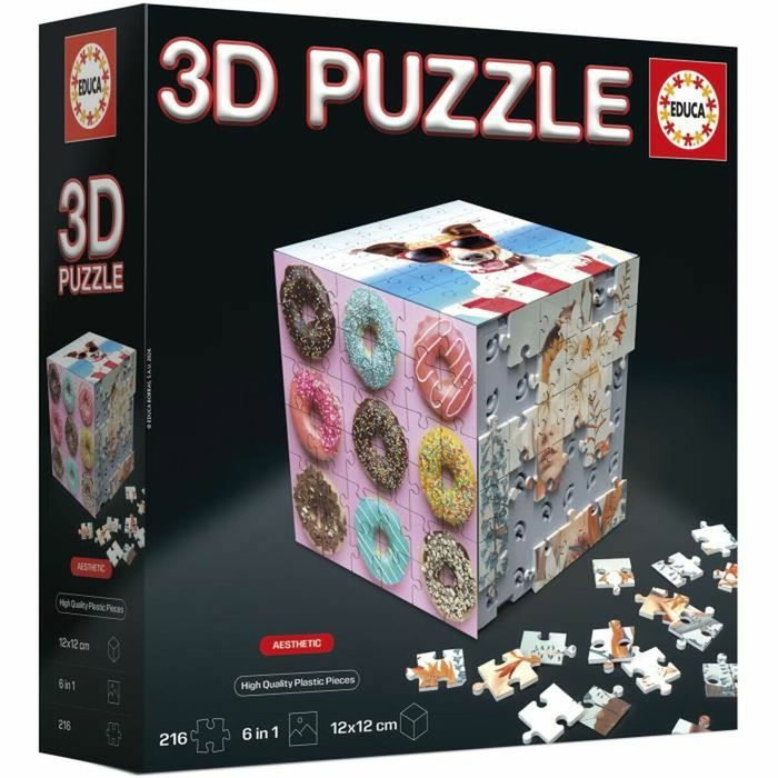 Educa Puzzle 3D Cube Aesthetic - 216 Pièces