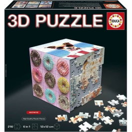 Educa Puzzle 3D Cube Aesthetic - 216 Pièces (6 puzzles de 36 pièces)