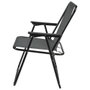 Home Deco Factory Chaise Pliable Grise H.75 cm