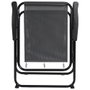 Home Deco Factory Chaise Pliable Grise H.75 cm