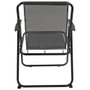 Home Deco Factory Chaise Pliable Grise H.75 cm
