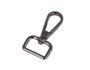 Innspiro Mousqueton avec anneau rectangulaire Zamak Nickel noir 19,50 mm (Lot de 5)