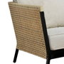 BigBuy Home Chaise de jardin Niva Noir Aluminium