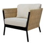BigBuy Home Chaise de jardin Niva Noir Aluminium