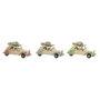 Home ESPRIT Figurine Décorative Vintage Bleu Vert Rose (3 Unités)