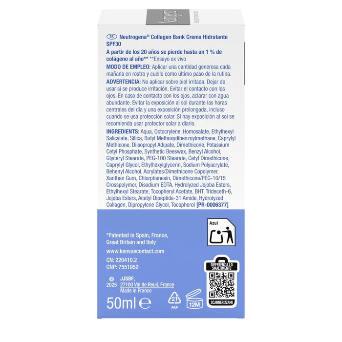 Neutrogena Collagen Bank SPF 30 Crème hydratante 50 ml