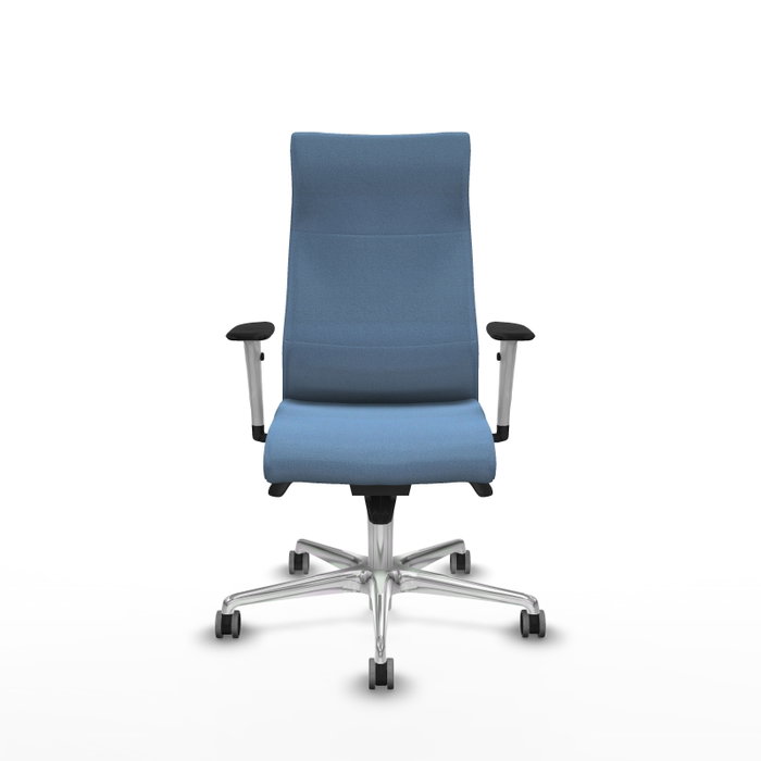 Piqueras Y Crespo Fauteuil Albacete Bleu Ciel avec mécanisme Synchro et base Aluminium Piqueras Y Crespo Fauteuil Albacete Bleu Ciel avec mécanisme Synchro et base Aluminium