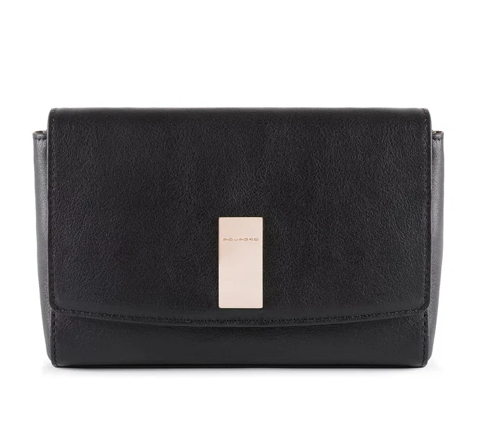 Piquadro Dafne Sac à main en cuir Noir 19 cm Piquadro Dafne Sac à main en cuir Noir 19 cm