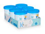 Arte Regal Absorbeur d'humidité rond en plastique 12 x 14 x 12 cm bleu transparent (Set de 12)