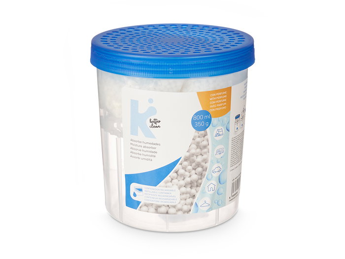Arte Regal Absorbeur d'humidité rond en plastique 12 x 14 x 12 cm bleu transparent (Set de 12) Arte Regal Absorbeur d'humidité rond en plastique 12 x 14 x 12 cm bleu transparent (Set de 12)