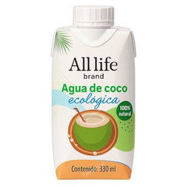ALL LIFE Eau de coco 100% 300ml