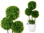 Ibergarden Pot de Fleur 3 Boules Vert et Blanc 21x45x12 cm Plastique (Set de 6)