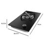 Plaque gaz Cecotec Bolero Squad G 1400S Nano Glass 3400W WOK fonte