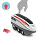 BRIO - Locomotive à piles Super Rapide Train électrique pour enfants 3+ avec bouton turbo et feux à DEL, blanc