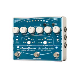 EHX Super Pulsar Pédale d'effets Stereo Tap Tremolo avec alimentation 9,6DC-200 PSU